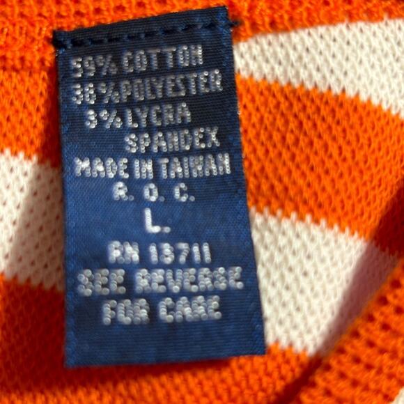 Karen Scott NWOT Women's Orange/Cream Lightweight Sweater Tank - Size Large - Picture 5 of 5